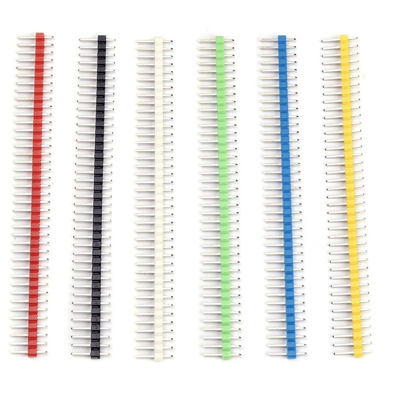 Cylewet 30Pcs 40 pin Breakable Pin Header 2.54mm Single Row Male Header Connector Kit PCB Pin Strip for Arduino (Pack of 30) CYT1006 - Image 5